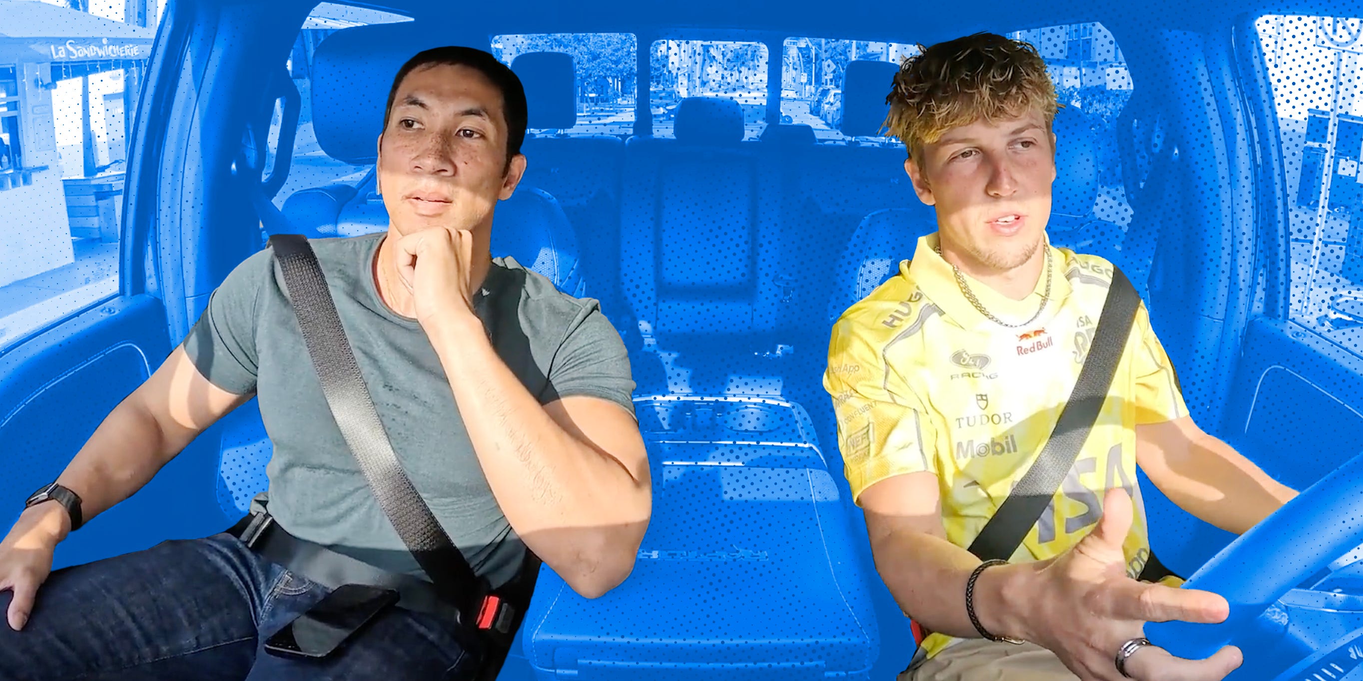 Liam Lawson acelera com o MH Muscle Car nas ruas de Miami