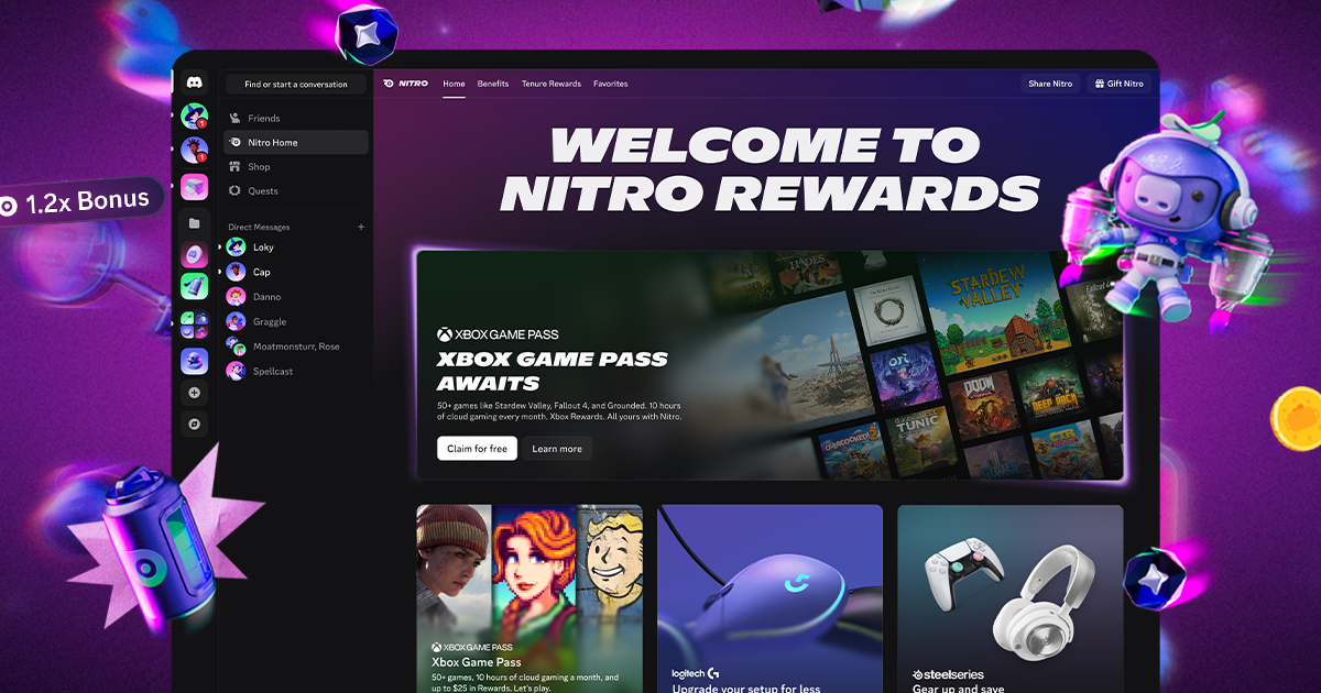 O Futuro do Entretenimento Digital: Discord Lança Nitro Rewards com Acesso ao Xbox Game Pass
