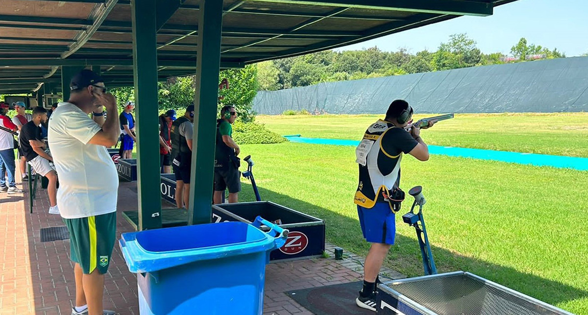 Equipe Brasileira CBTE Disputa Copa do Mundo ISSF de Tiro ao Prato na Itália