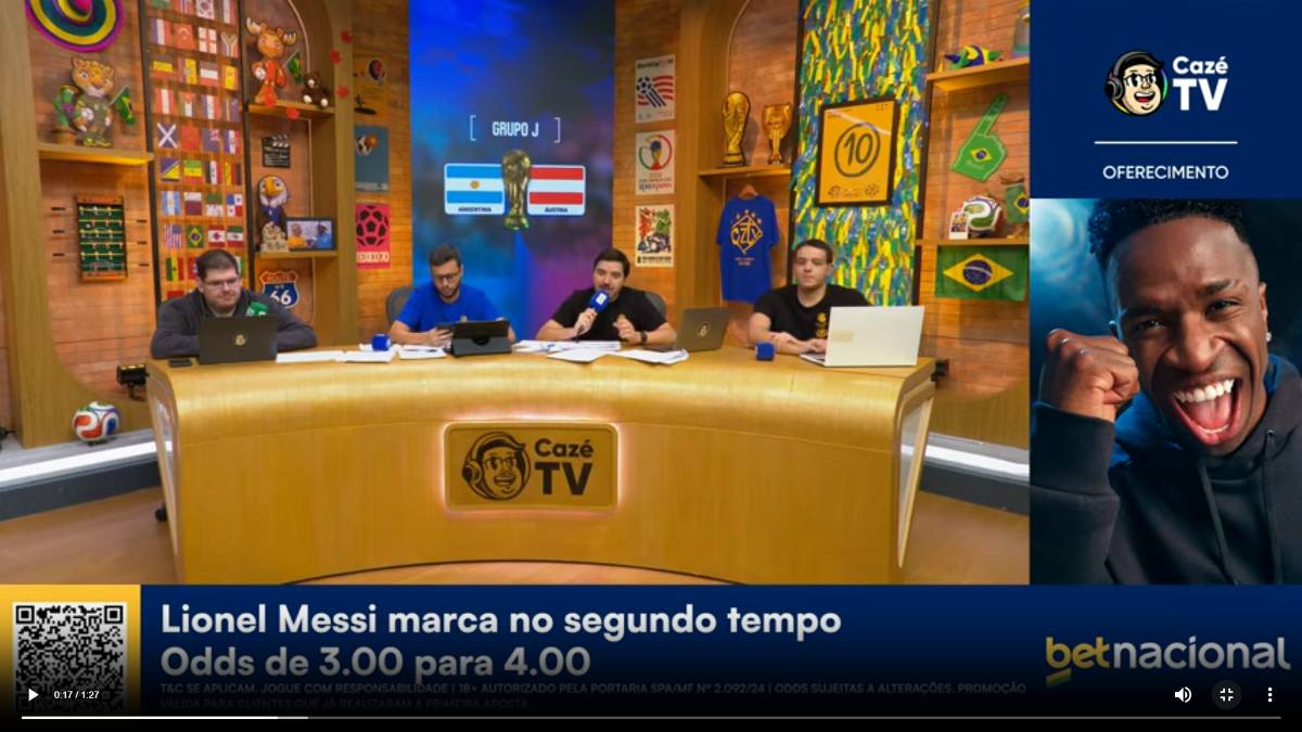 CazéTV Defende Probabilidade Esportiva em Meio a Críticas sobre Publicidade de Apostas