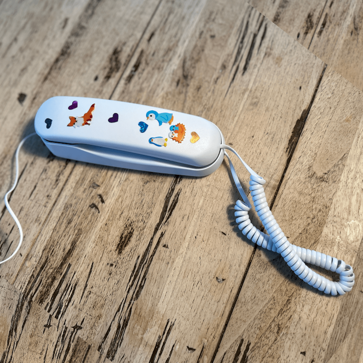 Pinwheel Lança Telefone Fixo Inspirado no Vintage para Crianças