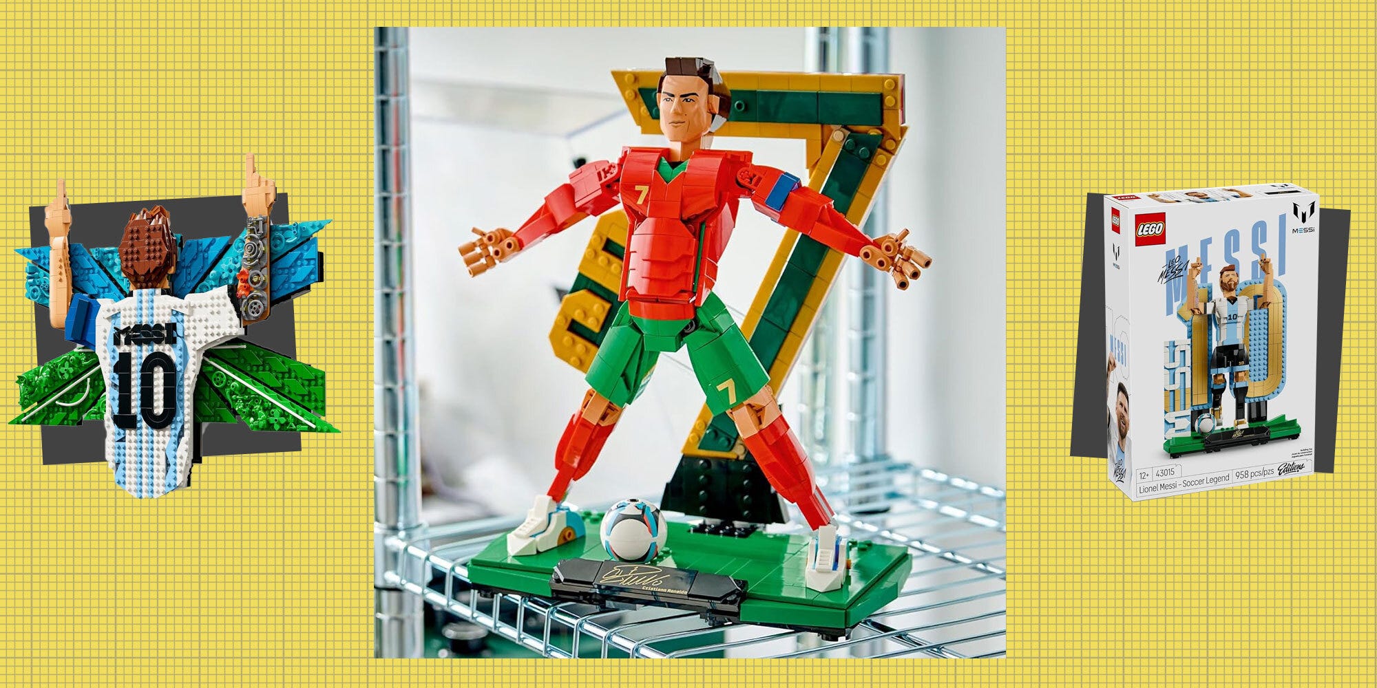 Novos Setes Lego dos Estrelas do Futebol Chegaram: Messi, Ronaldo e Muito Mais!