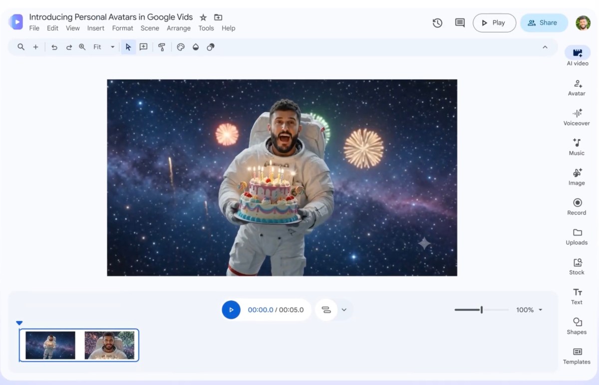 Google Vids: Estrelando em Seus Próprios Vídeos com Avatares de IA