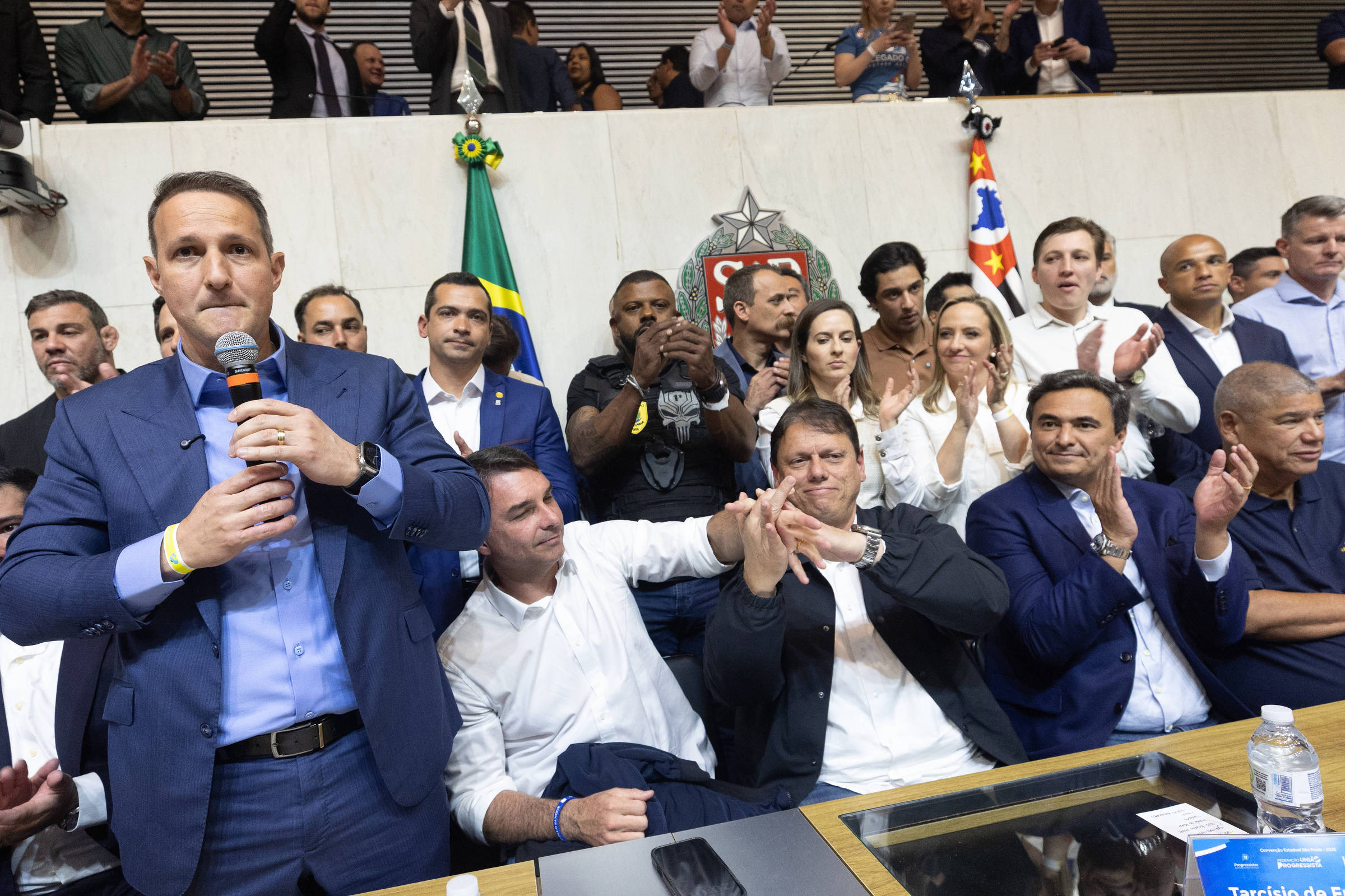 Aliados de Derrite expressam insatisfação com Tarcísio